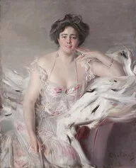 Boldini Ritratto di Lady Nanne Schrader nata Wiborg, 1903, olio su tela, 120x943 cm.