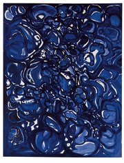 Jacques Toussaint, Informale, 1968, inchiostro + tempera su carta, 70x50 cm