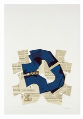 Jacques Toussaint, Senza titolo, 1972, collage su carta, 70x50 cm