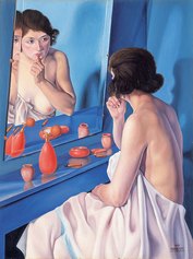 Cagnaccio di San Pietro. Donna allo specchio - 1927. Olio su tavola. Collezione della Fondazione Cariverona (Archivio fotografico della Fondazione Cariverona)