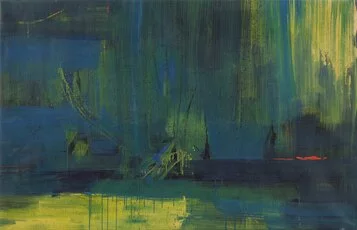 Carla Rigato   Pioggia sul lago    acrilico su tela, 90x140, 2011