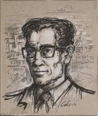 Carlo Levi 65. Ritratto di Pier Paolo Pasolini, anni 60 ph. Corrado de Grazia