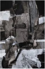Vincenzo Scolamiero, Certi struggenti ruderi, 2014, Olio e acrilici su tela, cm 150x100