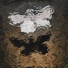 Diango Hernández, Waterfall series, Mariposa, 2022, Oil on canvas, 45 x 45 cm, Courtesy Private Collection