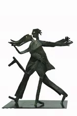 Enrico Benaglia   Il tango   scultura in bronzo altezza cm 55