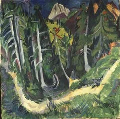 Ernst Ludwig Kirchner, Gola della foresta di Stafel, 1918 1919, olio su tela, Kunst Museum Winterthur, inv KV 853, Hans Humm, Zurigo