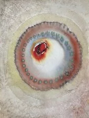 Esplosione solare   1967   56 x 42 cm   olio su tavola