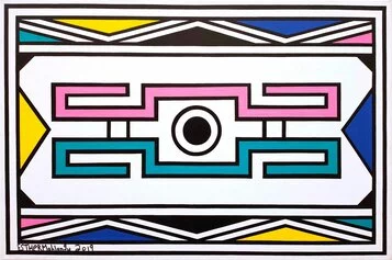 Esther Mahlangu   Ndebele Pattern, 2019