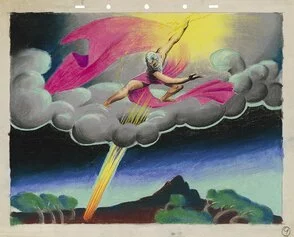 Fantasia, The Pastoral Symphony, 1940, Disney Studio Artist, Concept art, pastelli e matita colorata su carta © Disney 