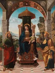 Francesco Dal Ponte il Vecchio, Madonna in trono tra i Santi Paolo e Pietro, 1519