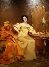 Giacomo Grosso, Ritratto dell'attrice Virginia Reiter, 1896, olio su tela, 245x177cm, GAM di Torino