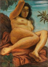 Giorgio de Chirico, Nudo femminile, 1923, tempera grassa su tela