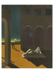 Giorgio de Chirico, Piazza d'Italia, 1951, olio su tela, cm 50x40
