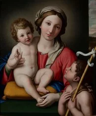 Giovanni Battista Salvi detto Sassoferrato, Madonna col Bambino e San Giovannino
olio su tela, cm 74 x 60
Torino, Galleria Giamblanco