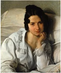 Francesco Hayez, Ritratto di Carolina Zucchi a letto (L’ammalata), 1822, olio su tavola, 60 x 49,5 cm, Torino, GAM - Galleria Civica d’Arte Moderna e Contemporanea