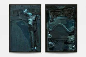 I Believe in The Nights, Guglielmo Castelli
Guglielmo Castelli, I Believe in The Nights, 2021, olio su tela, 30 x 25 cm (diptych), Courtesy of the Artist, Mendes Wood DM and Rodeo Gallery