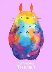 My Neighbour Totoro (Rainbow),Il mio vicino Totoro, Le Nevralgie Costanti, Hayao Miyazaki, 30 cm x 40 cm