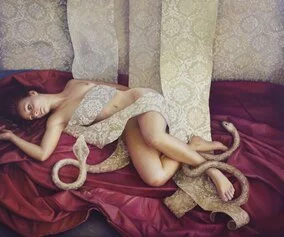 Ilaria Del Monte, L'intreccio, olio su tela, 100x120 cm, 2019
