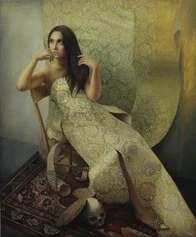 Ilaria Del Monte, Le spose giovani olio su tela, 120x100cm, 2018