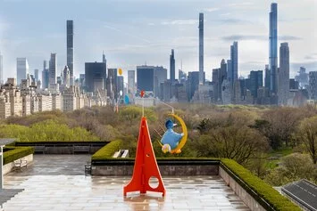 Installation view, The Roof Garden Commission, Alex Da Corte, As Long as the Sun Lasts, 2021. Courtesy The Metropolitan Museum of Art, photo by Anna-Marie Kellen