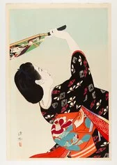 Ito Shinsui (1896 1972), Battledore, ca. 1945 1957 (originariamente stampata nel 1938), Editore Watanabe,  53,8x36 cm