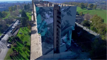 Icarus: a Roma un imponente murale di JDL dedicato all’ambiente