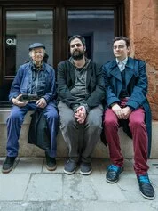 Jonas Mekas and Francesco Urbano Ragazzi , Venezia, maggio 2015, ph Giulio Favotto