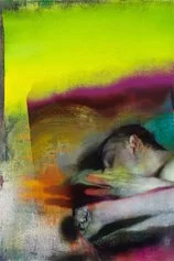 Justin Mortimer, Untitled, 2020 21, olio su tavola, 76x51 cm, courtesy l’artista e Parafin, Londra. Ph. Peter Mallet