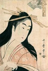 Kitagawa Utamaro, Tetsukuri no Tamagawa, dalla serie Mu Tamagawa, stampa xilografica, 1795 1796