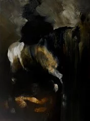 Maurizio L'Atrella, Allegoria della guerra, 2023, 160x120 cm, olio su tela