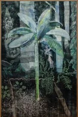 Leopoldo Innocenti, Banano 2, 2022, pigmento con legante acrilico su carta intelata, 150x100 cm