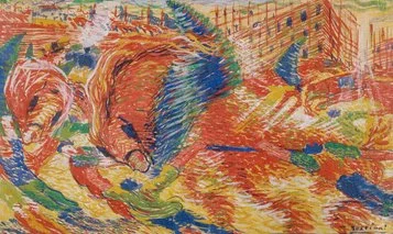 Umberto Boccioni: Bozzetto per La città sale, 1910 Milano, Pinacoteca di Brera © Pinacoteca di Brera, Milano