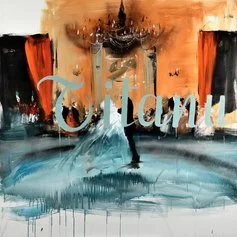 Luca Bellandi LEONI E GATTOPARDI tecnica mista su tela 150X150 cm 