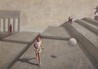 Lucianella Cafagna, It calls me on
olio su tela, 115x145 cm, 2021