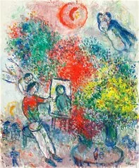 Marc Chagall, The Painter with Posies, 1984
© Adagp, Paris, 2023