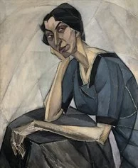 Marie Vassilieff,  Portrait de femme, 1915 circa, olio su tela