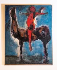 Marino Marini, Il trovatore, 1950, olio su tela,
100x80 cm