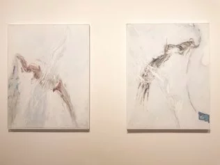 Mario Raciti, Fonte, 2021, tenica mista su tela, cm 90x70