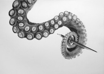 Massimiliano Galliani, disegno E matita, 2018, matita su carta, 29x42 cm