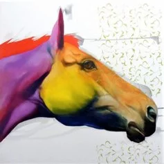Mauro Molle - Equus - olio su tela cm 100x100