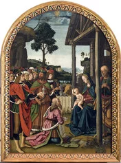 Pietro di Cristoforo Vannucci detto il Perugino, Adorazione dei Magi, circa 1475