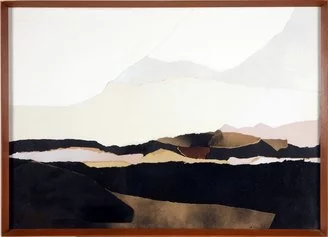 Nado Canuti, Valdorcia (Verso Siena), 2017. Collage (69x51 cm)