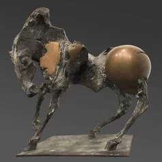 Nag Arnoldi, Cavallo, bronzo, esempl 1 5, cm 41x37,5x28