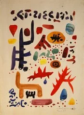 Ohne Titel (Senza titolo), 1953, acquarello su carta, 31,7 × 23,4 cm, Archivio Otto Hofmann