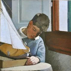 Oscar Ghiglia, Paulo al cutter, 1919, Olio su tela, Istituto Matteucci, Viareggio bassa
