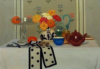 Oscar Ghiglia, Tavola imbandita, 1908, Olio su tela, collezione privata bassa