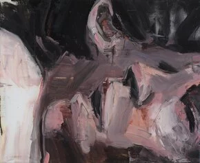 Paolo Maggis, Just a whisper, 2020, olio su tela,  110x80cm