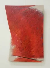 Passione, T 15, 2019, olio su tela sagomata, 90x60cm, Courtesy l'artista