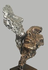 QUAE FATO MANENT di Elena Rede, bronzo, esemplare unico (cm 41x27,5x31 2016)