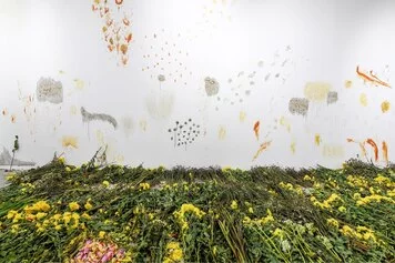 Quỳnh Lâm, History of Color (2019-2020) site-specific installation at VCCA Vincom Center for Contemporary Art in Hanoi, Vietnam, Curated by Mizuki Endo, courtesy of the artist and VCCA